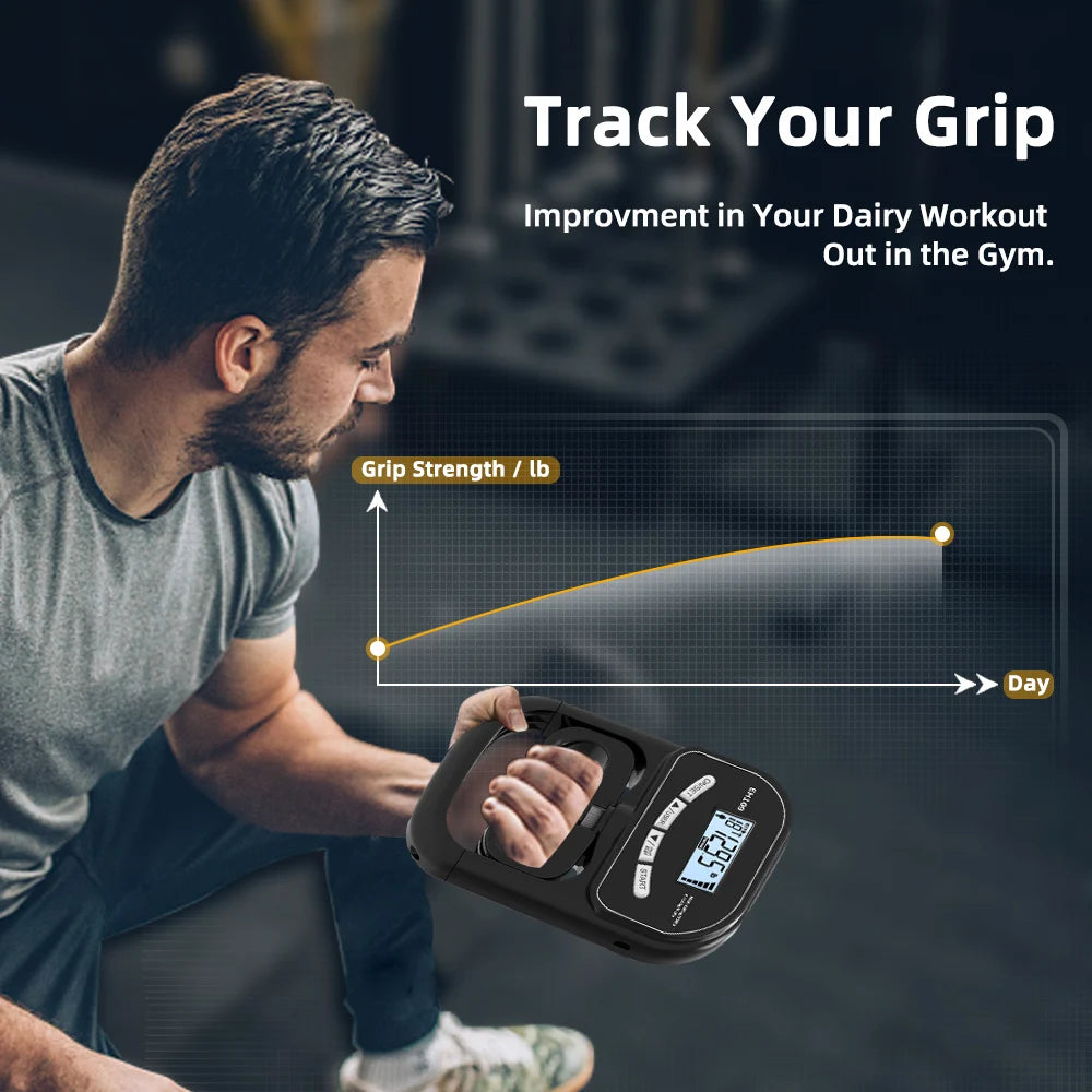 X-Grip PowerTester™ Digital Hand Dynamometer - 265 lb / 120 kg